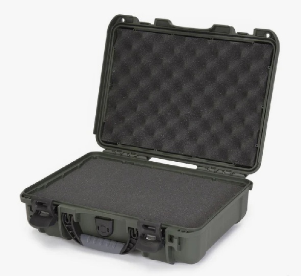 NANUK-910 Pistol Case Cubed Foam Olive Nanuk 910 Pistol Case Cubed Foam