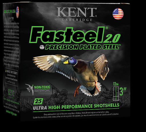 Kent Fasteel 2.0 3in No4 shot Kent Fasteel 2.0 12ga 3in No4 1-1/4oz 1560FPS