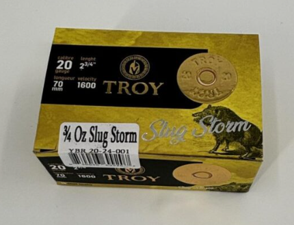 Troy 20ga 2-3/4in Slug 10rd box