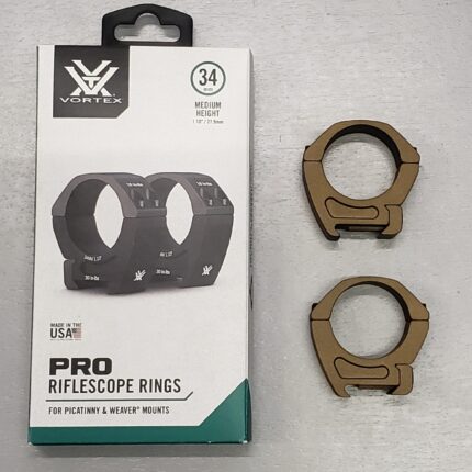 Vortex Cerakote Burnt Bronze Pro 34mm Scope Rings