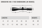 Vortex Crossfire HD 2-7x32 Illuminated 2A BDC MOA - Image 6