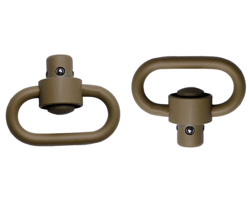 Grovtec Push Button Swivel Set Heavy Duty FDE Cerakote 7 Grovtec Push Button Swivel Set Heavy Duty FDE Cerakote