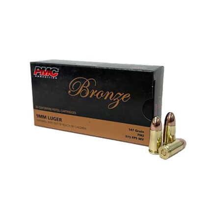 PMC Bronze 9mm 147gr FMJ 50rd Box
