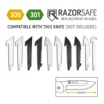 Outdoor Edge Razor EDC Lite Orange Folding Replaceable Blade Carry Knife 3in 4 Blades - Image 3