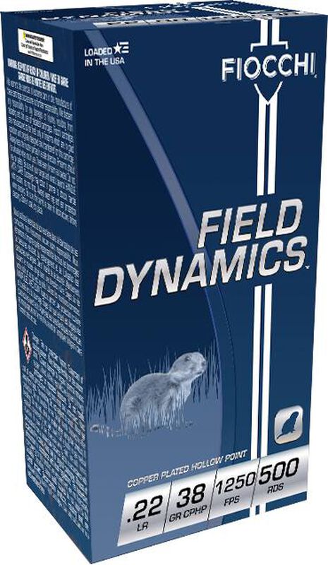 FIOCCHI-22FHVCHP Fiocchi Field Dynamics 22Lr 38gr CPHP 50rd Box