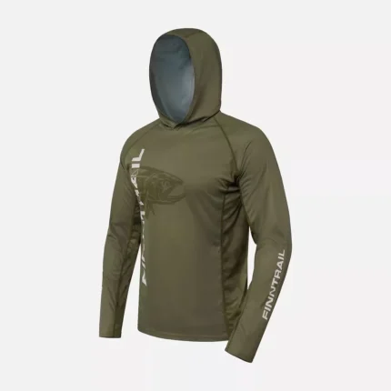 FinnTrail Longsleeve Wave Big Fish Khaki
