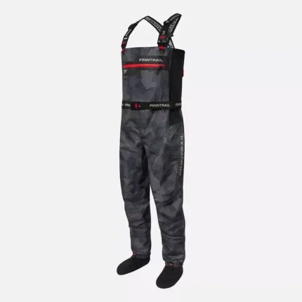 FinnTrail Waders Athletic Camo Shadow Black