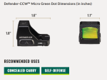 Vortex Defender CCW Green Dot 3 MOA - Image 3