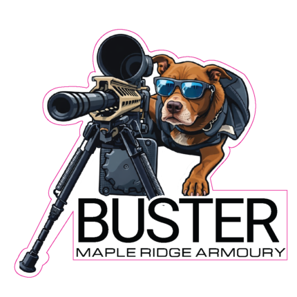 Buster Sticker MRA Brand