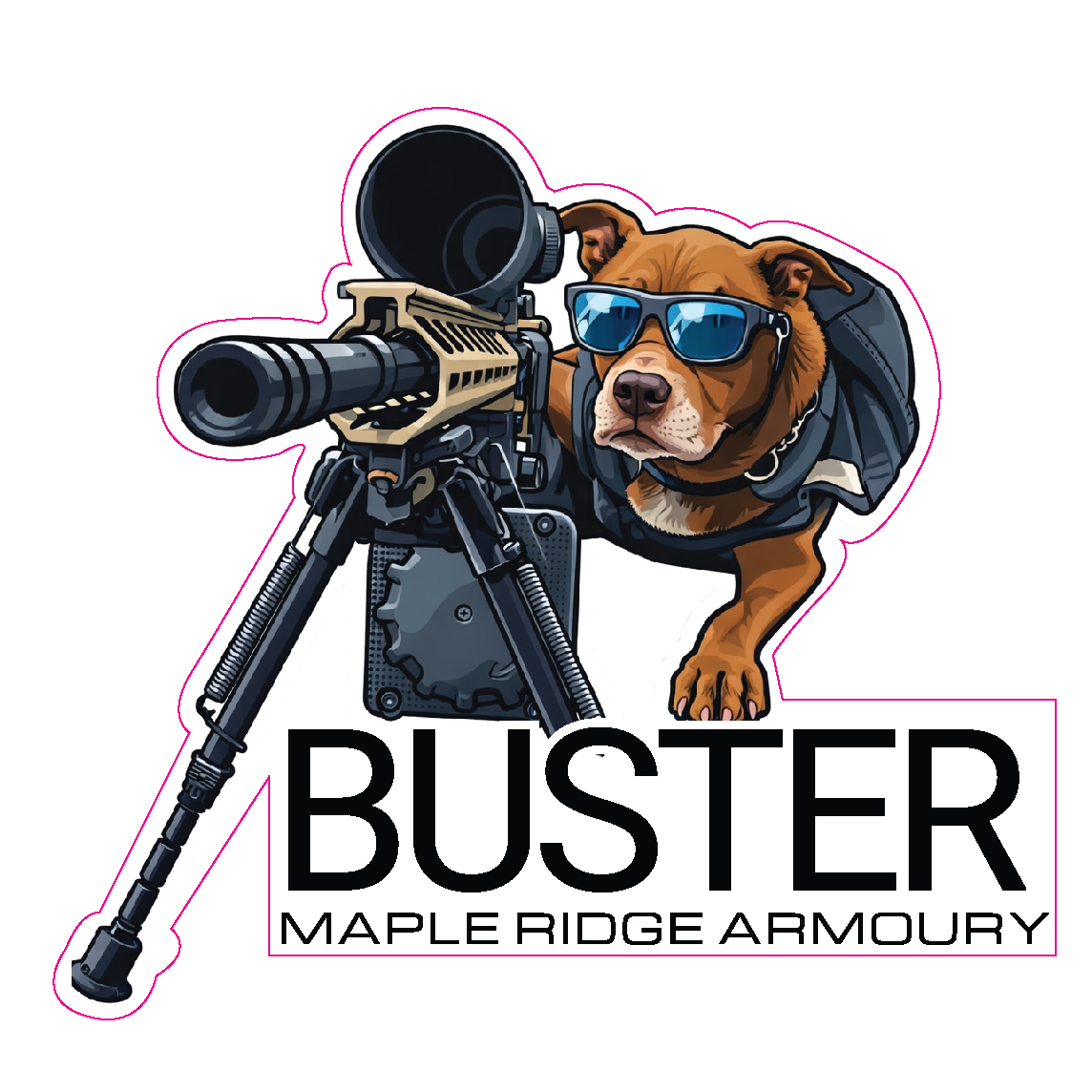Buster Sticker MRA Brand Buster Sticker MRA Brand