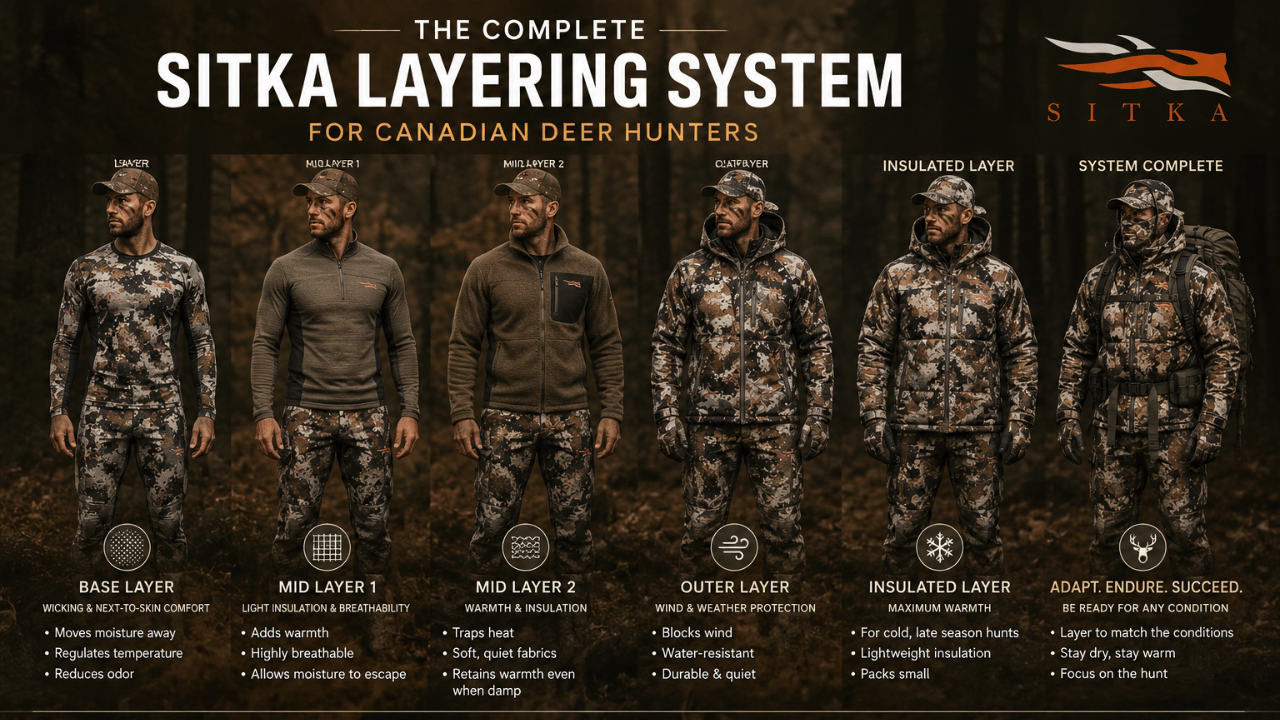 Best Sitka Gear for Canadian Deer Hunting 2026 — Complete Guide 8 Complete Sitka Layering System for Canadian Deer Hunters