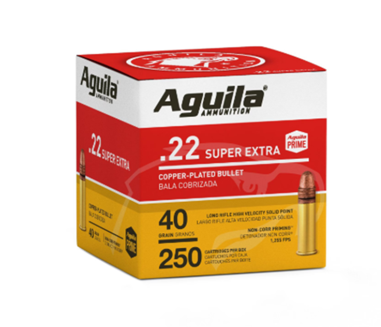 Aguila Super Extra 40gr 250rd box Aguila Super Extra 22LR 40gr CPSP