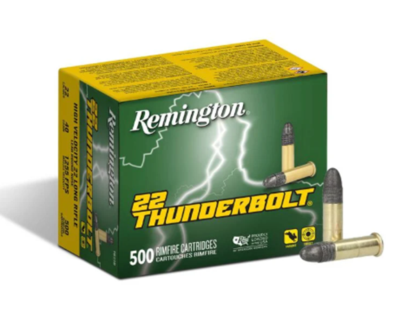 REM-TB-22B Thunderbolt 22LR 40gr 01 Remington Thunderbolt 22LR 40gr 500rd Box