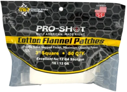 Pro-Shot 3in Square Patches 12-16ga 50pk