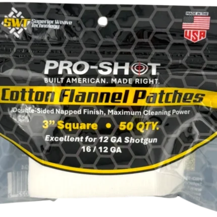 Pro-Shot 3in Square Patches 12-16ga 50pk