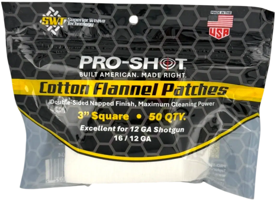 Pro-Shot 3in Square Patches 12-16ga 50pk 7 Pro-Shot 3in Square Patches 12-16ga 50pk
