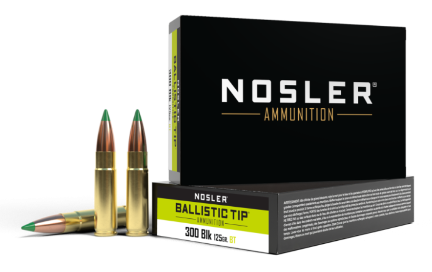 NOSLER-61032 300BLK Ballistic Tip Nosler Ballistic Tip 300 BLK 125gr 20rd Box